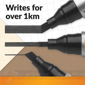 Bic Marking 2300 Ecolutions Rotulador Permanente - Tinta con Base de Alcohol - Ecológico - Secado Rápido - Color Negro-3