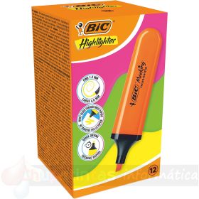 Bic Marking Highlighter Flat Marcador Fluorescente - Punta Biselada - Naranja-1