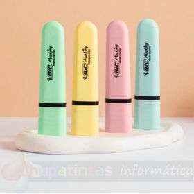 Bic Marking Highlighter Flat Pastel Pack 4 Marcadores Fluorescente - Punta Biselada - Colores Surtidos-3