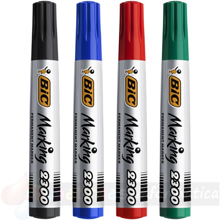 Bic Marking 2300 Ecolutions Pack 4 Rotuladores Permanentes - Ecológico - Secado Rápido - Color Negro-2