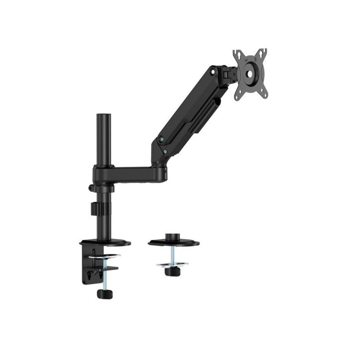 Aisens Soporte de Mesa Eco con Contrapeso Giratorio e Inclinable para Monitor/TV de 17-32  - 1 Brazo y 3 Pivotes - Peso máximo 9