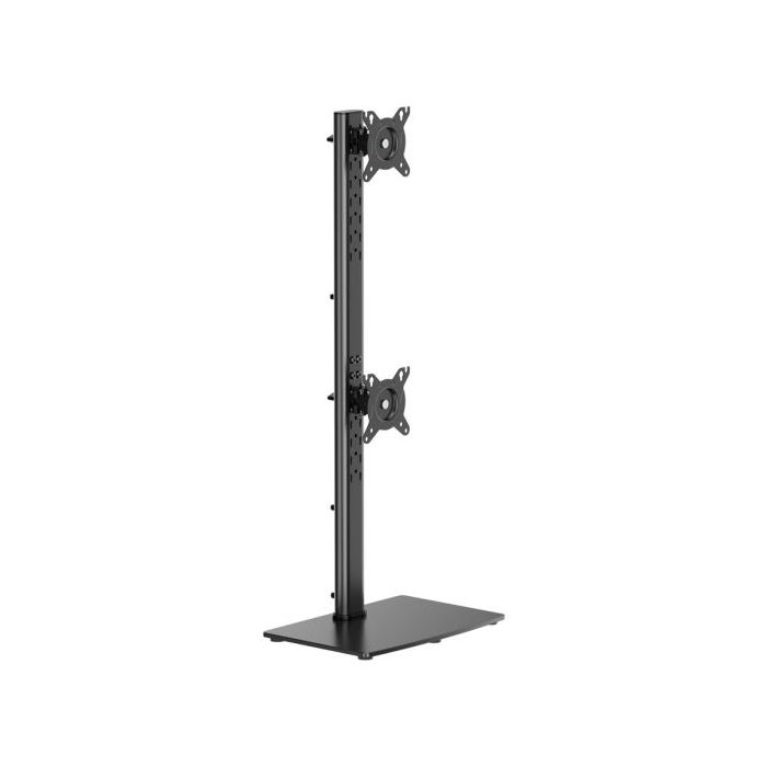 Aisens Soporte de Mesa Eco con Peana Giratorio e Inclinable para 2 Monitores/TV de 17-34  - Peso máximo 12Kg - Color Negro