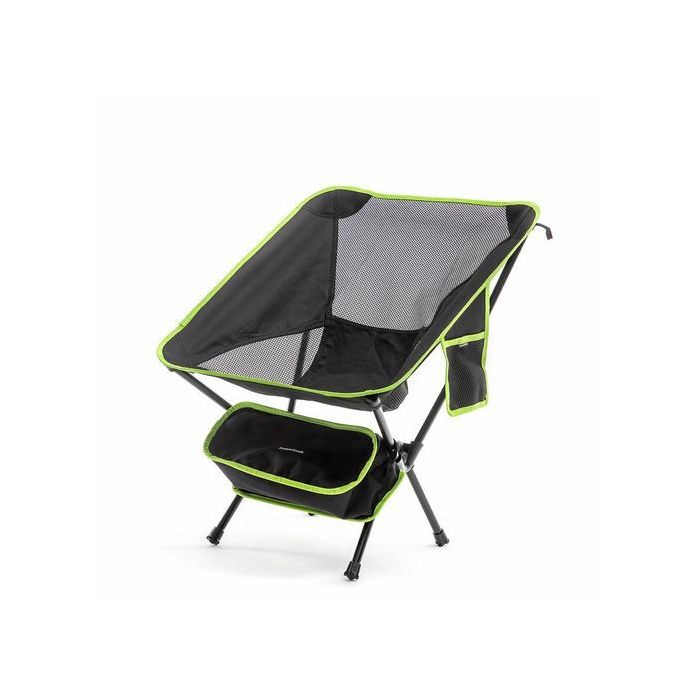 Innovagoods Folstul Silla de Camping Plegable - Soporta 120Kg - Bolsillo Lateral - Bolsa de Transporte