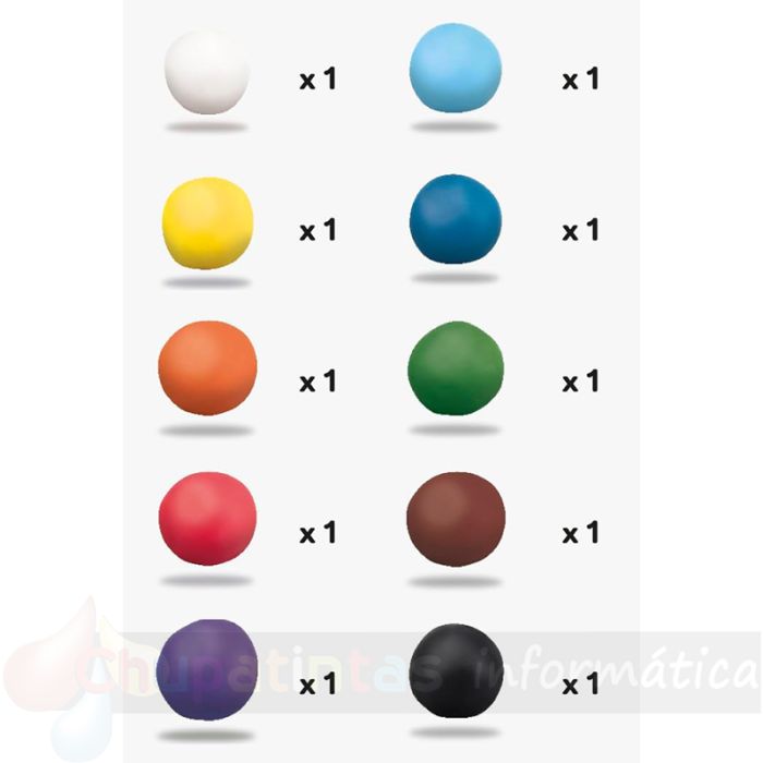 Milan Caja con 10 Barras de Plastilina de 150gr - Base de Almidón de Maíz - Sin Gluten - Mezclables - Colores Surtidos-2