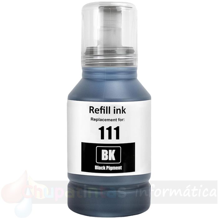 Epson 111 Negro - Botella de Tinta Pigmentada Genérica C13T03M140
