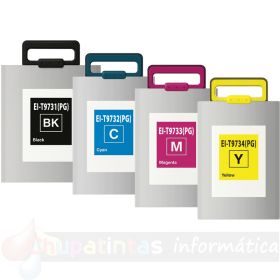 Epson T9735 Pack de 4 Cartuchos de Tinta Pigmentada Genéricos: T9731+T9732+T9733+T9734