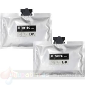 Epson T9661 Negro Pack 2 Cartuchos de Tinta Pigmentada Genéricos - Reemplaza C13T966140