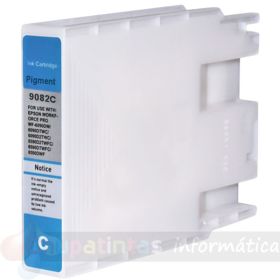 Epson T9082 Cian Cartucho de Tinta Pigmentada Genérico - Reemplaza C13T908240