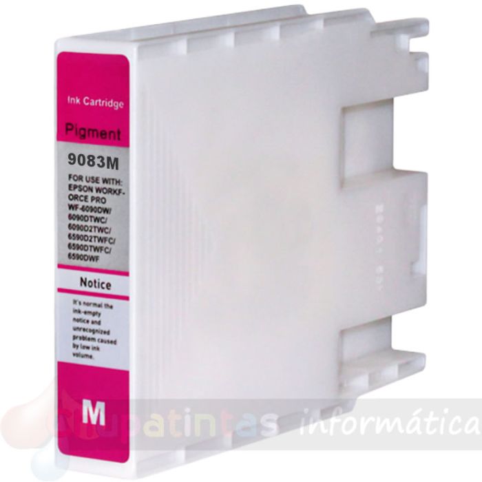 Epson T9083 Magenta Cartucho de Tinta Pigmentada Genérico - Reemplaza C13T908340