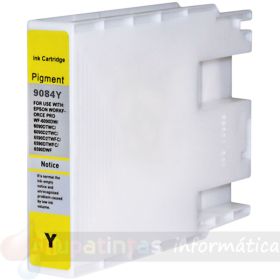 Epson T9084 Amarillo Cartucho de Tinta Pigmentada Genérico - Reemplaza C13T908440