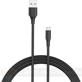 Vention Cable USB 2.0 Macho a MicroUSB Macho - 1m - 3A - 60W - 480Mbps - Color Negro-1