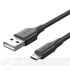Vention Cable USB 2.0 Macho a MicroUSB Macho - 1m - 3A - 60W - 480Mbps - Color Negro-3