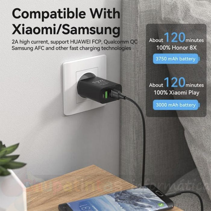 Vention Cable USB 2.0 Macho a MicroUSB Macho - 1m - 3A - 60W - 480Mbps - Color Negro-5