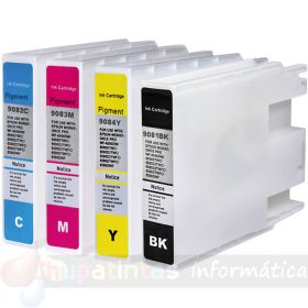 Epson T907XL Pack de 4 Cartuchos de Tinta Genericos: T9071/T9072/T9073/T9074