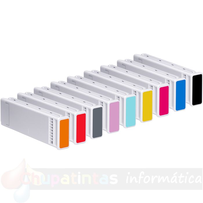 Epson T890-Serie Pack de 9 Cartuchos de Tinta Pigmentada Genéricos: T8901/T8902/T8903/T8904/T8905/T8906/T8907/T8908/T8909