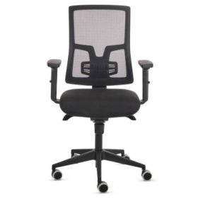 Fellowes Eleganza Silla de Oficina - Respaldo de Malla Transpirable Ajustable en Altura - Soporte Lumbar Ajustable - Reposabrazo