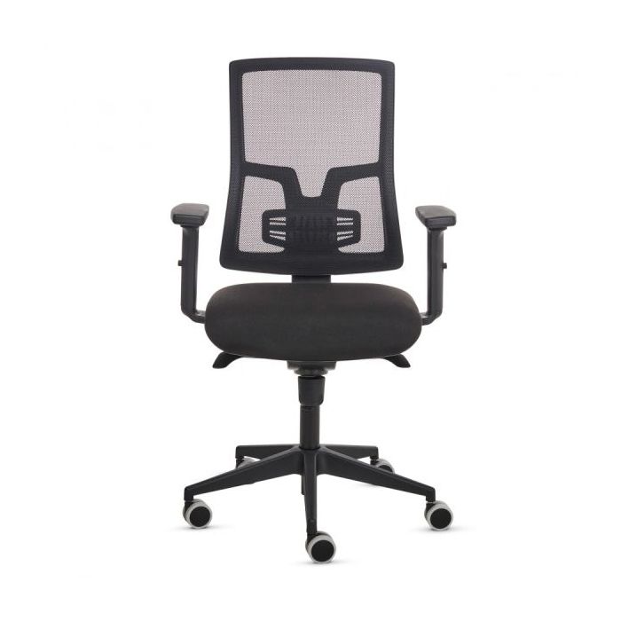 Fellowes Eleganza Silla de Oficina - Respaldo de Malla Transpirable Ajustable en Altura - Soporte Lumbar Ajustable - Reposabrazo