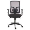 Fellowes Eleganza Silla de Oficina - Respaldo de Malla Transpirable Ajustable en Altura - Soporte Lumbar Ajustable - Reposabrazo
