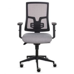 Fellowes Eleganza Silla de Oficina - Respaldo de Malla Transpirable Ajustable en Altura - Soporte Lumbar Ajustable - Reposabrazo