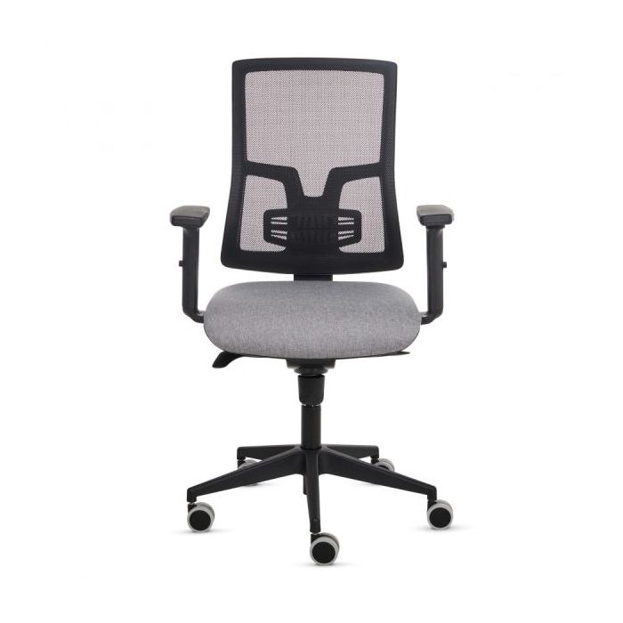 Fellowes Eleganza Silla de Oficina - Respaldo de Malla Transpirable Ajustable en Altura - Soporte Lumbar Ajustable - Reposabrazo