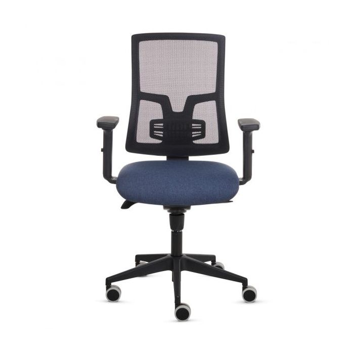 Fellowes Eleganza Silla de Oficina - Respaldo de Malla Transpirable Ajustable en Altura - Soporte Lumbar Ajustable - Reposabrazo
