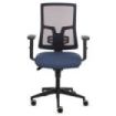 Fellowes Eleganza Silla de Oficina - Respaldo de Malla Transpirable Ajustable en Altura - Soporte Lumbar Ajustable - Reposabrazo