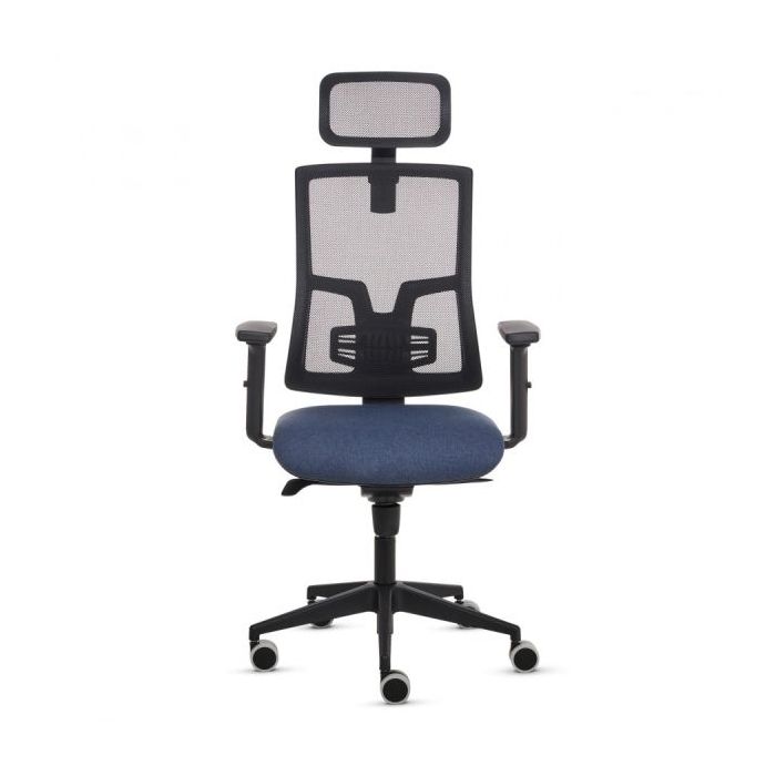 Fellowes Eleganza Plus Silla de Oficina - Respaldo de Malla Transpirable Ajustable en Altura - Soporte Lumbar Ajustable y Reposa