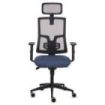 Fellowes Eleganza Plus Silla de Oficina - Respaldo de Malla Transpirable Ajustable en Altura - Soporte Lumbar Ajustable y Reposa