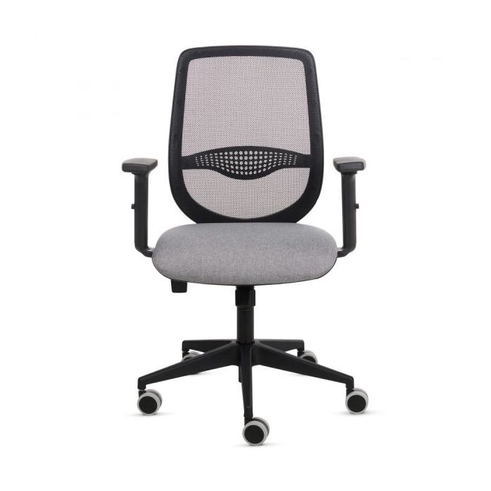 Fellowes Fluenza Silla de Oficina - Respaldo de Malla Transpirable - Reposabrazos Acolchados 2D - Ajuste por Elevacion a Gas - T
