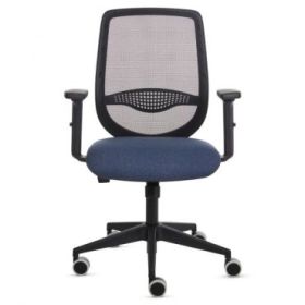 Fellowes Fluenza Silla de Oficina - Respaldo de Malla Transpirable - Reposabrazos Acolchados 2D - Ajuste por Elevacion a Gas - T