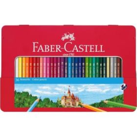 Faber-Castell Classic Colour Caja Metalica con 36 Lapices de Colores Hexagonales - Resistencia a la Rotura - Colores Surtidos