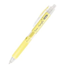 Online Boligrafo Retractil - Tinta Acrilica - Punta Fina de 1mm - Color Amarillo
