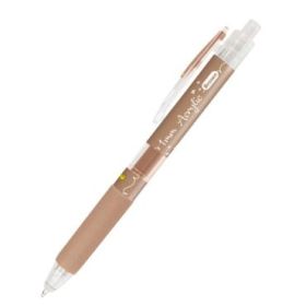Online Boligrafo Retractil - Tinta Acrilica - Punta Fina de 1mm - Color Marron