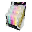 Online Expositor con 72 Boligrafos Retractiles - Tinta Acrilica - Punta Fina de 1mm - Colores Surtidos