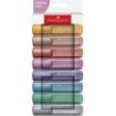 Faber-Castell Textliner 46 Pack de 8 Marcadores Metalizados - Punta Biselada - Trazo entre 1mm y 5mm - Tinta con Base de Agua -