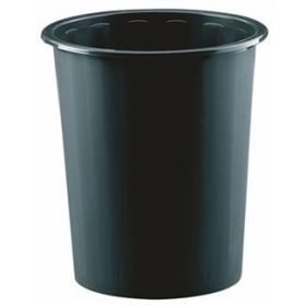 Faibo Papelera con Capacidad de 14L - Fabricada en Polipropileno - Paredes Cerradas - Apilable - Color Negro