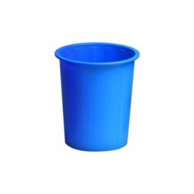 Faibo Papelera con Capacidad de 14L - Fabricada en Polipropileno - Paredes Cerradas - Apilable - Color Azul