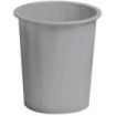 Faibo Papelera con Capacidad de 14L - Fabricada en Polipropileno - Paredes Cerradas - Apilable - Color Gris
