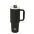 Safta Vaso con Asa Termico - Capacidad 1.2L - Pajita - Base Antideslizante - Acero Inoxidable - Doble Pared - 12h Caliente - 24h