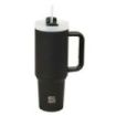 Safta Vaso con Asa Termico - Capacidad 1.2L - Pajita - Base Antideslizante - Acero Inoxidable - Doble Pared - 12h Caliente - 24h