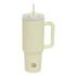 Safta Vaso con Asa Termico - Capacidad 1.2L - Pajita - Base Antideslizante - Acero Inoxidable - Doble Pared - 12h Caliente - 24h