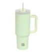 Safta Vaso con Asa Termico - Capacidad 1.2L - Pajita - Base Antideslizante - Acero Inoxidable - Doble Pared - 12h Caliente - 24h