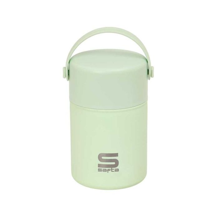Safta Termo para Alimentos - Acero Inoxidable - Cuchara Plegable - Base de Silicona - Asa Superior - 12h Caliente - 24h Frio - A