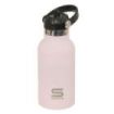 Safta Botella Isotermica Infantil - Capacidad 350ml - Tapon Roscado con Valvula - Base de Silicona - Asa Superior - Acero Inoxid