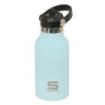Safta Botella Isotermica Infantil - Capacidad 350ml - Tapon Roscado con Valvula - Base de Silicona - Asa Superior - Acero Inoxid