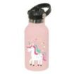 Safta Unicornio Botella Isotermica Infantil - Capacidad 350ml - Tapon Roscado con Valvula - Base de Silicona - Asa Superior - Ac