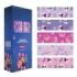 Safta K-Pop Demon Hunters Expositor con 50 Rollos de Papel Regalo - Medidas del Rollo 70x200cm - 5 Patrones Diferentes - 30.5x71