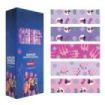 Safta K-Pop Demon Hunters Expositor con 50 Rollos de Papel Regalo - Medidas del Rollo 70x200cm - 5 Patrones Diferentes - 30.5x71
