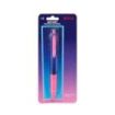 Safta K-Pop Demon Hunters Boligrafo Retractil de 4 Colores - Presentado en Blister - Ergonomico - Color Rosa y Azul