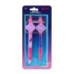 Safta K-Pop Demon Hunters Pack de 2 Boligrafos Borrables - Presentado en Blister - Tinta de Calidad - Ergonomicos - Multicolor